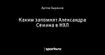 Каким запомнят Александра Семина в НХЛ