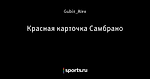 Красная карточка Самбрано - Угловой Удар - Блоги - Sports.ru