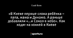 «В Киеве первые слова ребёнка – папа, мама и Динамо. А раньше добавляли «…и Сокол в небе». Как ходят на хоккей в Киеве