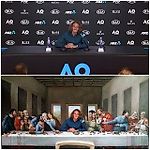 Troll Tennis on Instagram: “The Last Supper, The First Semi
#Tsitsipas #AusOpen #australianopen2019 #ausopen19 #AusOpen2019 #australianopen”