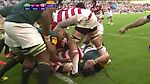 Japan vs South Africa. Last minutes. Rugby World Cup 2015