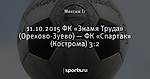 11.10.2015 ФК «Знамя Труда» (Орехово-Зуево) — ФК «Спартак» (Кострома) 3:2