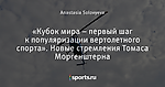 «Кубок мира – первый шаг к популяризации вертолетного спорта». Новые стремления Томаса Моргенштерна