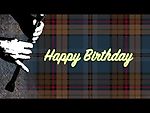 Happy Birthday greeting card ( scottish art )