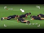 Hatem Ben Arfa is busy on PSG training - funny push ups,now you know why he doesn't play!