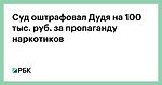 Суд оштрафовал Дудя на 100 тыс. руб. за пропаганду наркотиков