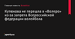 Кутюкова не перешла в «Волеро» из-за запрета Всероссийской федерации волейбола - Волейбол - Sports.ru