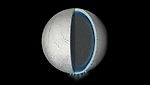 Зонд "Кассини" обнаружил признаки гигантского океана на Энцеладе