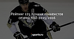 Рейтинг 125 лучших хоккеистов сезона НХЛ-2015/2016