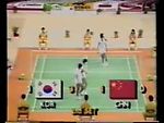 1986 Seoul Asian Games Badminton-Park Joo Bong and Kim Moon Soo vs Li Yong Bo and Tian Bing Yi