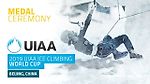 Beijing, China l Medal Ceremony l 2019 UIAA Ice Climbing World Cup