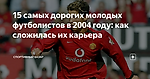 15 самых дорогих молодых футболистов в 2004 году: как сложилась их карьера