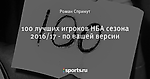 100 лучших игроков НБА сезона 2016/17 - по вашей версии