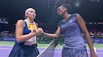 Williams vs Ostapenko Best rally / End of Match / WTA Finals / Singapore 2017 / Group stage