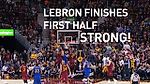 LeBron James Ends The First Half STRONG! | 12.25.16