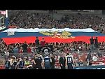 Сербы разворачивают флаг России и поют Катюшу на игре с командой из Украины!