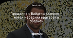 Прощание с Вайденфеллером – новая иерархия вратарей в сборной - Боруссия Дортмунд - Блоги - Sports.ru