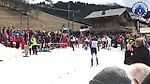 Arrivée 10 km libre hommes - 64e Championnat des douanes alpines