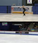 r/FigureSkating - Je suis Juliette - synchronized side by side old/new Daria Usacheva's programs