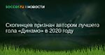 Скопинцев признан автором лучшего гола «Динамо» в 2020 году