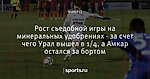 Рост съедобной игры на минеральных удобрениях - за счет чего Урал вышел в 1/4, а Амкар остался за бортом