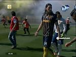 Así recibian los hinchas a Rosario Central en el Gigante