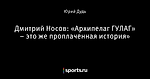 Дмитрий Носов: «Архипелаг ГУЛАГ» – это же проплаченная история»