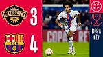 Resumen Copa del Rey | CF Intercity CF 3-4 FC Barcelona | Dieciseisavos de final