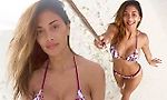 Nicole Scherzinger shows off her gorgeous curves in tiny bikini