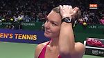 Halep vs Garcia Highlights / Intervew / WTA Finals / Singapore 2017 / Group stage