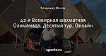 42-я Всемирная шахматная Олимпиада. Десятый тур. Онлайн