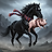 angry horse