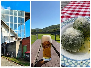 🍺🌯 Атмосфера за пределами топ-лиг – кайф! Пробуем тирольские кнедли и сидим на трибуне с углом наклона 43°