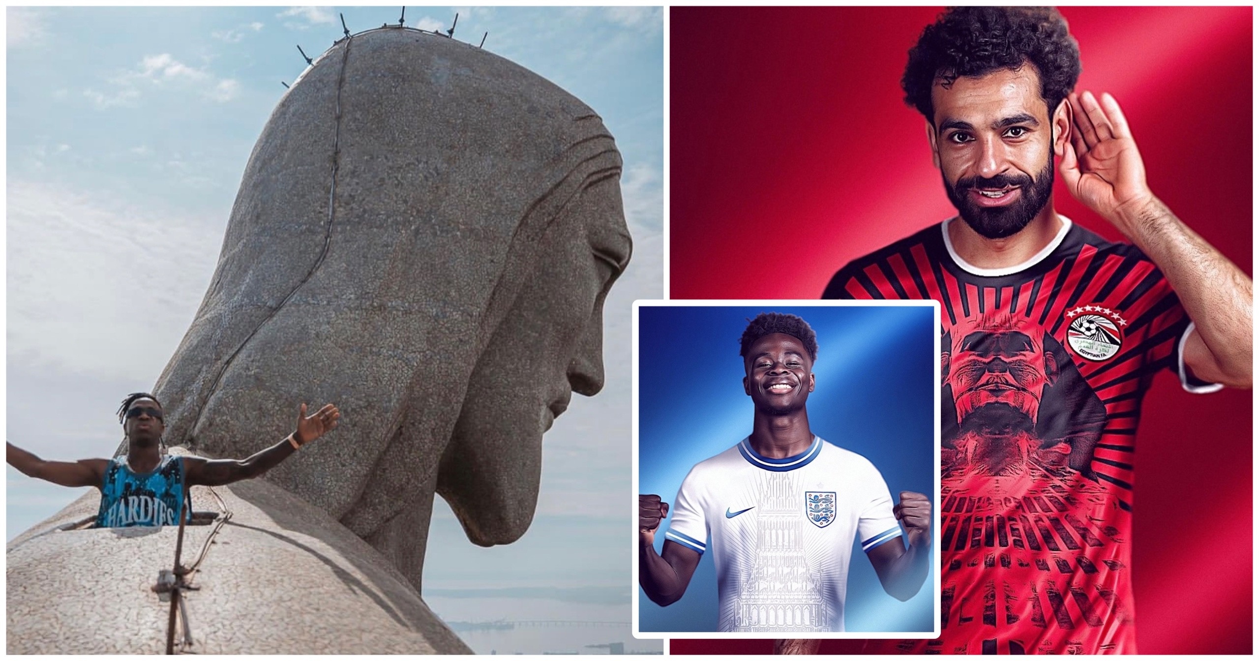 Эйфелева башня и гора Фудзияма. Как бы выглядела форма сборных, если бы в дизайне использовались достопримечательности стран?