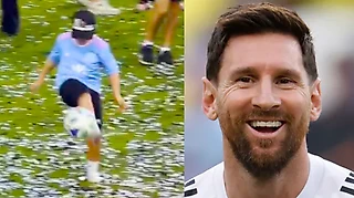 Маленький Месси удивляет. Показал первый «вокруг мира» – сразу побежал за одобрением к Лео и Суаресу