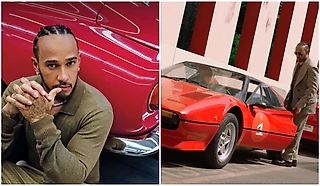 Зато у Хэмилтона новая фотосессия – с ретро машинами «Феррари»