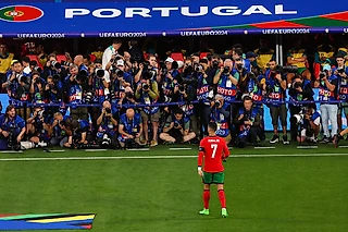 Фото дня📷 Журналистов перед матчем Португалия - Чехия интересовал только Роналду ❤️❤️❤️
