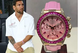 Месси показал часы Rolex Daytona «Barbie» за 54 млн рублей
