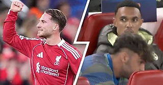 Как Трент на скамейке реагировал на гол «Ливерпуля»? Каменное лицо 😐