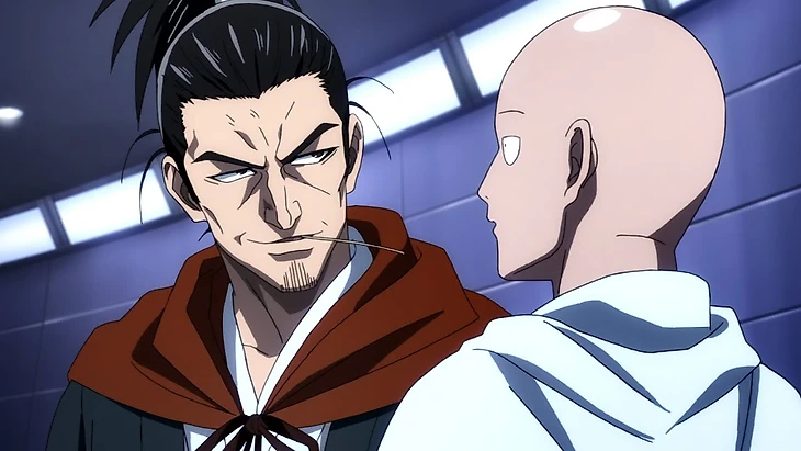 Атомный Самурай показывает мастер класс в аниме Ванпанчмен!