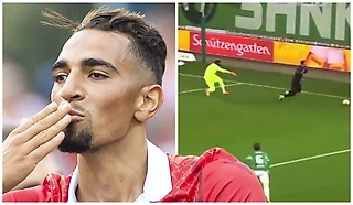 Номинант на худшую симуляцию в истории футбола – форвард «Сьона» Шуареф. Его даже никто не касался!