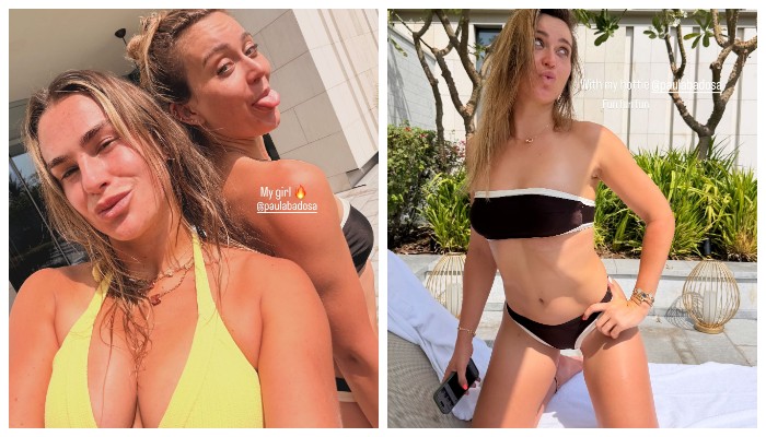 Солнечные фото и танцы Арины Соболенко и Паулы Бадосы: смотрим, как отдыхают подружки-теннисистки