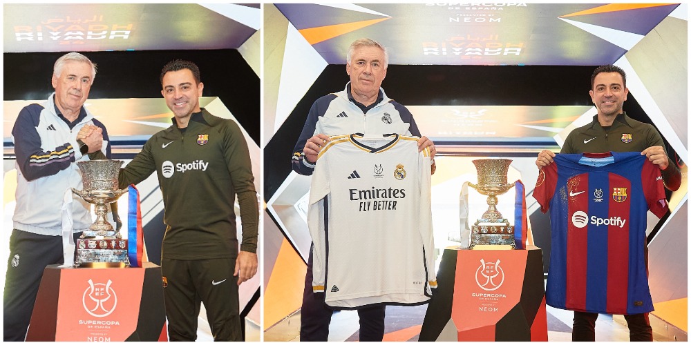 Подготовка к класико идет полным ходом. Хави и Анчелотти провели совместную фотосессию, а затем обменялись любезностями