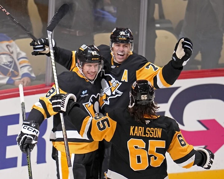 Crosby, Malkin lead Penguins past Sabres 6-5 in OT to cap milestone night | AP News