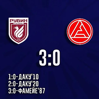 &#171;Рубин&#187; победил &#171;Акрон&#187; со счётом 3:0