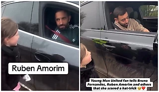 Юная болельщица «МЮ» похвасталась футбольными успехами перед капитаном, тренером и другими игроками 🥰