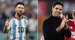 Месси поставил Артету в тройку лучших тренеров мира. Микель отреагировал