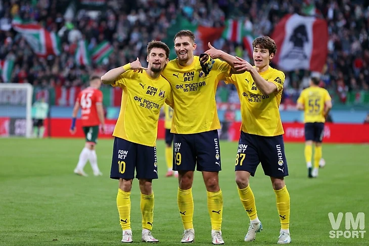 Кирилл Щетинин, Егор Голенков и Андрей Лангович. ФК Ростов