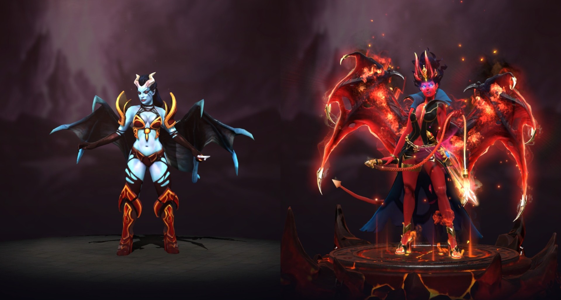 Стандартная Queen of Pain и с Арканой