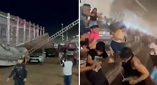 Кошмар в Бразилии: сумасшедший шторм сорвал крышу с трибун во время автогонки